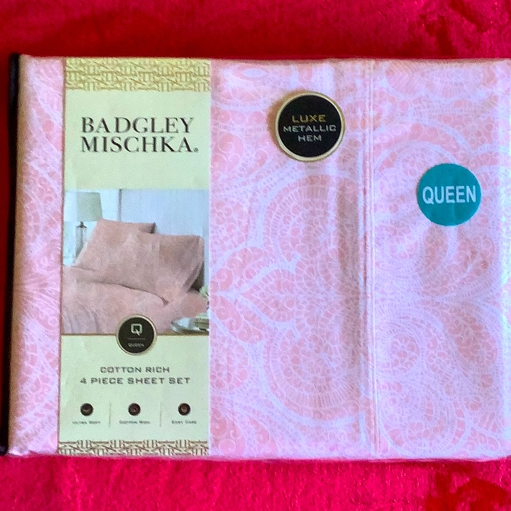 Badgley Mischka sheets Q